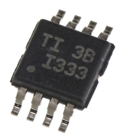 INA333AIDGKT  Texas Instruments, Instrumentation Amplifier, 0.025mV Offset 150kHz, R-RO, 1.8  5.5 V, 8-Pin MSOP