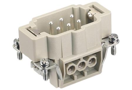 09337062601 HARTING Heavy Duty Power Connector Insert, 16A, Male, Han E Series, 6 Contacts