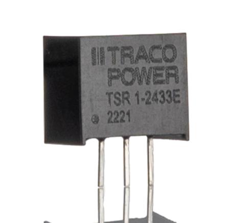 TSR 1-2433E TRACOPOWER TSR 1E DC-DC Converter, 3.3V dc/ 1000mA Output, 6 → 36 V dc Input, 3.3W, PCB Mount, +85°C Max Temp