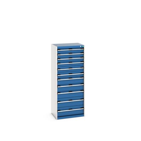 40011067-11V Bott 11 Cabinet, Steel, 1600mm x 525mm x 650mm, Blue