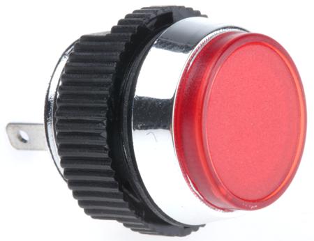 SKCD 16012 Signal Construct Red Panel Mount Indicator, 12 → 14V, 16mm Mounting Hole Size, IP67
