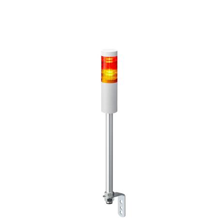 LR5-202LENW-RY Patlite LR5 Series Amber, Red Signal Tower, 2 Lights, 24 V dc, Pole Mount
