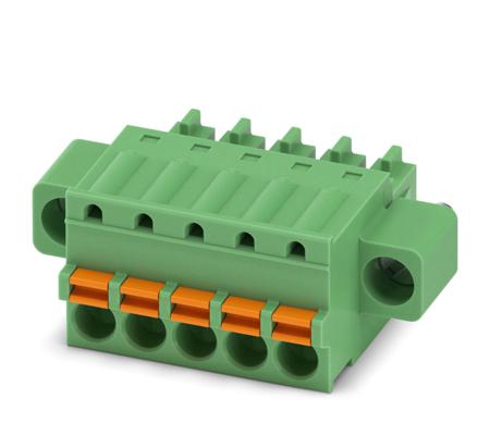 1851261 Phoenix Contact, 3.81mm Pitch, FK-MCP 1.5/ 5-STF-3.81, 5 Way, , Pluggable Terminal Block, Plug, Cable Mount, Spring