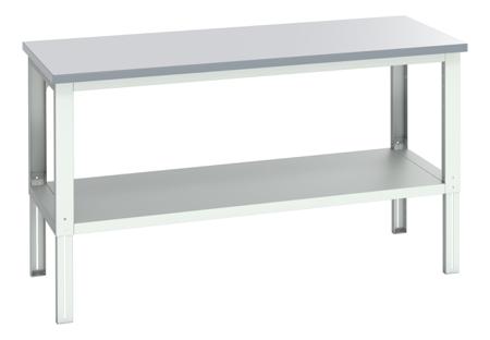 41004202-16V Bott 41004201.16V Sheet Steel Workbench, 350kg Max Load, Adjustable Height, 740 → 1140mm x 900mm x 2000mm