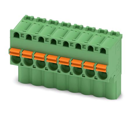 1910092 Phoenix Contact, 5mm Pitch, FKCVW 2.5/ 8-ST, 8 Way, Pluggable Terminal Block, Plug, Spring Cage Termination,