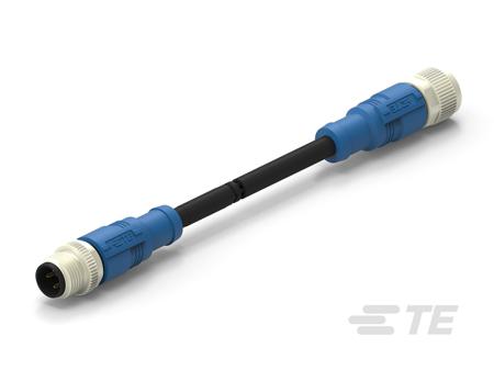 T4162123004-001 TE Connectivity Male/Female 4 way M12 to 4 way M12 Sensor Actuator Cable, 500 mm
