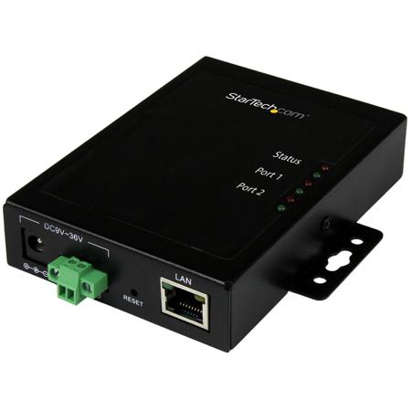 NETRS2322P StarTech.com Serial Device Server, 1 Ethernet Port, 2 Serial Port, RS232 Interface, 460.8kbit/s Baud Rate