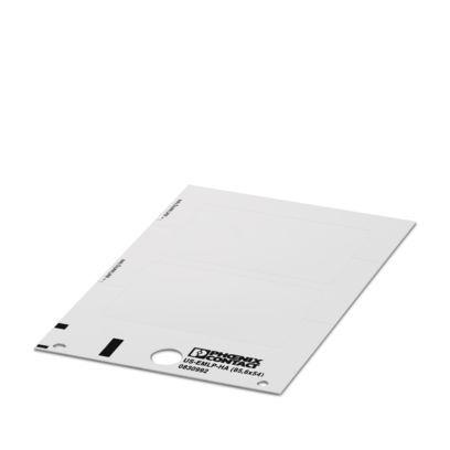 0830992 Phoenix Contact US-EML White on White Cable Labels, 54 mm Length, 85.6 mm Width, 53.7mm Label Length, 84.9mm Label Width