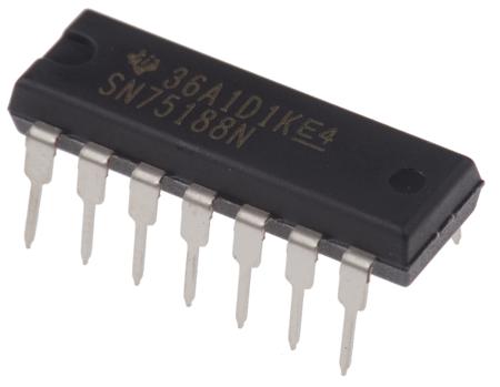 SN75188N Texas Instruments  Line Transmitter, 14-Pin PDIP