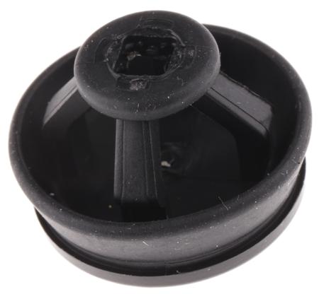 CLIXX-M16-B WISKA CLIXX M16/B, Round Black Polypropylene, Thermoplastic Cable Grommet 4 → 10mm Cable Dia. 16mm panel hole diameter