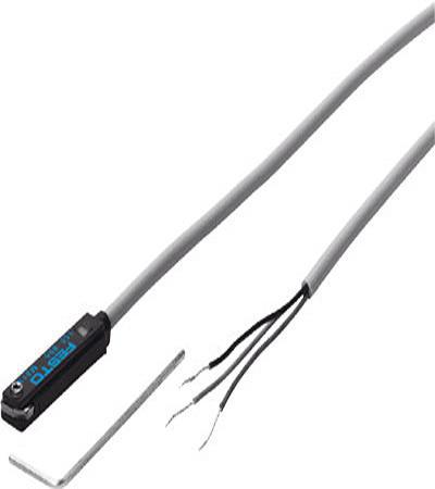 SME-8-K-7-5-LED-24 Festo SME Series Proximity Slot-Style Proximity Sensor, Bipolar, Contacting Output, 12 → 30 V, IP65, IP67