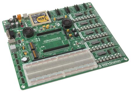 MIKROE-1189 MikroElektronika , mikromedia workstation 2.8in TFT Development Kit for PIC18, dsPIC, PIC24 and PIC32