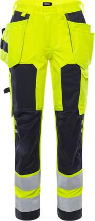 122196-171-346 Fristads FLAMESTAT Women's Trousers Navy, Yellow 76 cm Waist 80cm Leg