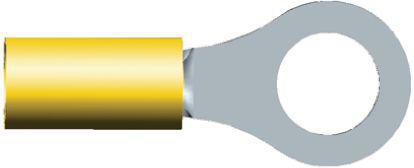 2-34173-1 TE Connectivity PLASTI-GRIP Series Insulated Tin Plated Crimp Ring Terminal, 9.53mm Stud Size, 2.6mm² to 6.6mm²