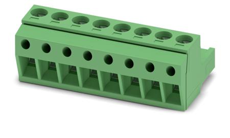 1765836 Phoenix Contact, 5mm Pitch, MSTBP 2.5/ 8-ST, 8 Way, Pluggable Terminal Block, Plug, Screw Termination,