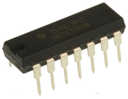 SN74LS164N Texas Instruments  8-stage Through Hole Counter LS, 14-Pin PDIP