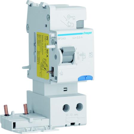 BF243 Hager BF RCD, 40A, 2 Pole, 300mA, Type AC, 230 → 400V