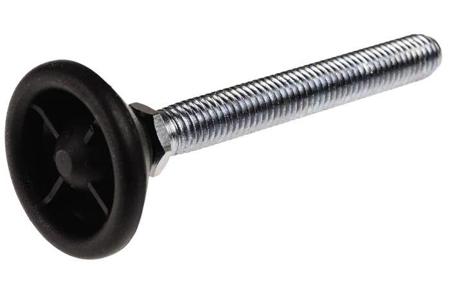 A040/008 Nu-Tech Engineering M10 PA Reinforced Nylon Levelling Adjustable Foot, 500kg Static Load Capacity