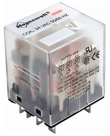 783XCXC-24D Schneider Electric 3PDT Non-Latching Relay Plug In, 24V dc Coil, 15 A