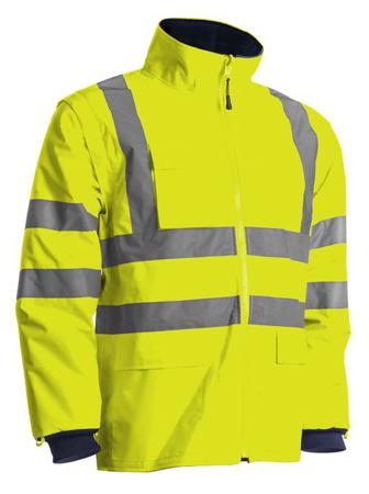 7KANYXXXL Coverguard KANATA Yellow/Navy Unisex Hi Vis Parka, XXXL