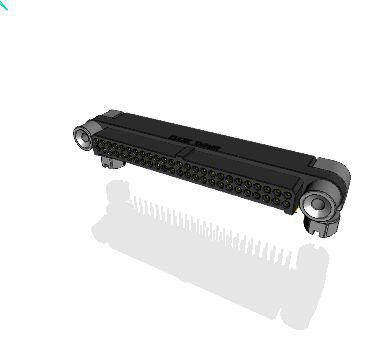 MHDAS2M050YCE61 Amphenol Socapex MHDAS Series Right Angle PCB PCB Header, 50 Contact(s), 1.27 mm Pitch, 2 Row, Shrouded