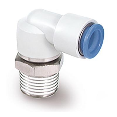 KSH12-03S SMC Pneumatic Straight Threaded-to-Tube Adapter, R 3/8 Male, Push In 12 mm