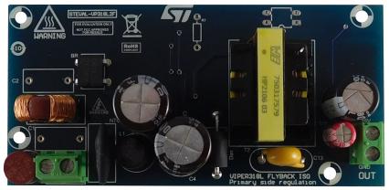 STEVAL-VP318L2F STMicroelectronics 15 V/1.2 A Isolated PSR Flyback Converter Based on VIPER31 Flyback Converter for VIPER318LDTR
