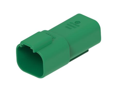 DT04-4P-TE03 TE Connectivity, DT04-4P Automotive Connector Plug Green Cable 4 Way, Cable Termination