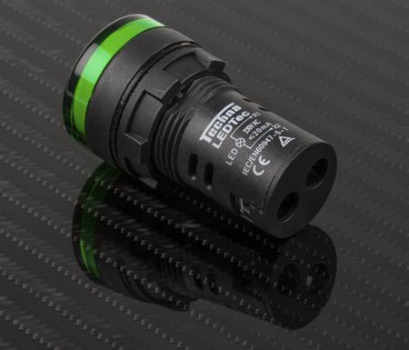 763-7949 RS Pro Green LED Pilot Light, 22mm Cutout, IP65, 230 V ac