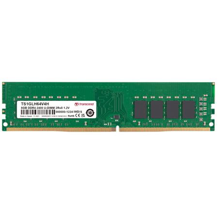 TS1GLH64V4H 8GB DDR4 2400 U-DIMM 2Rx8 512Mx8 CL17 1.
