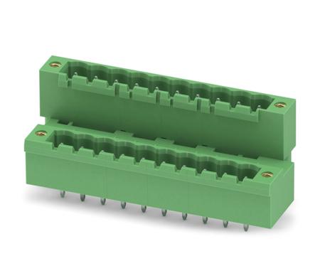 1845714 Phoenix Contact, 5.08mm Pitch, MDSTBV 2.5/10-GF-5.08, 10 Way, Pluggable Terminal Block, Header, Solder Termination,