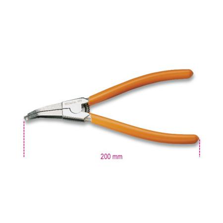1458 BETA Circlip Pliers, 200 mm Overall, Bent Tip