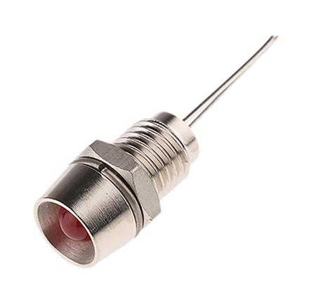 113-4306 RS Pro Red Indicator, 2 V dc, 5 mm Lamp Size, 8mm Mounting Hole Size