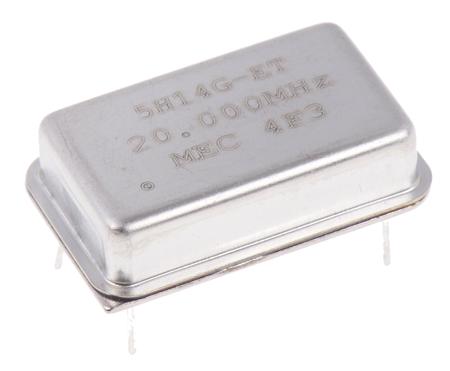 5H14ET-20.000 MERCURY, 20MHz Clock Oscillator, ±50ppm HCMOS, TTL, 14-Pin PDIP