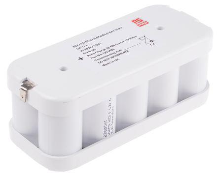 125-3431 RS Pro 6V, 8000mAh NiCd D Rechargeable Battery Pack