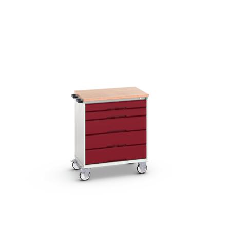 16927001.24 Bott, 5 Drawer Sheet Steel Floor Standing Cabinet, 800 x 600 x 980mm