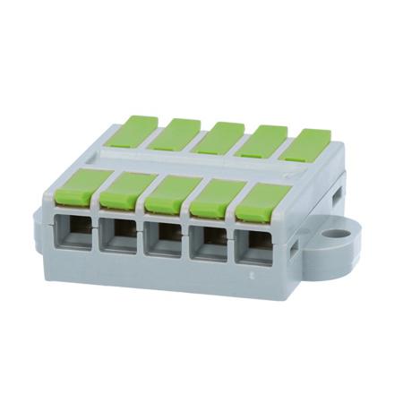 TB-05-0560 NEMIQ TB Series PCB Terminal Block, 5-Contact, 6.5mm Pitch, Surface Mount, 1-Row, Screw Termination