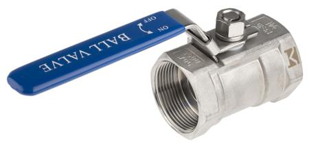 499-2830 RS Pro High Pressure Ball Valve Stainless Steel 1-1/2 in BSPP 2 Way