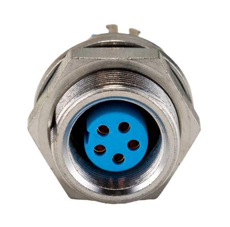 7-1437719-2 TE Connectivity TRIAD™ 01 Series, 5 Pole Panel Mount Subminiature Connector Socket, IP65