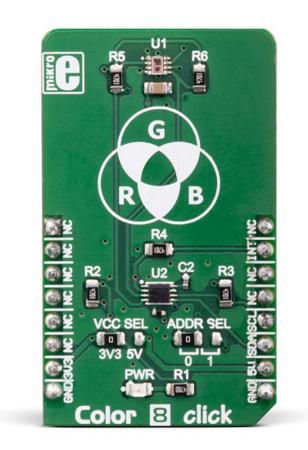 MIKROE-3213 MikroElektronika Color 8 Click Colour Sensor Evaluation Board
