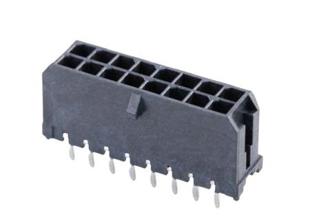43045-1612 Molex MICRO-FIT 3.0 43045, 3mm Pitch, 16 Way, 2 Row, Straight PCB Header, Through Hole