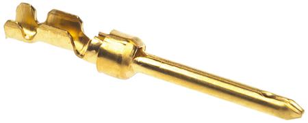 66507-9 TE Connectivity AMPLIMITE HDP-20 Series size 20 Male Crimp D-sub Connector Contact, Gold over Nickel Plated Signal