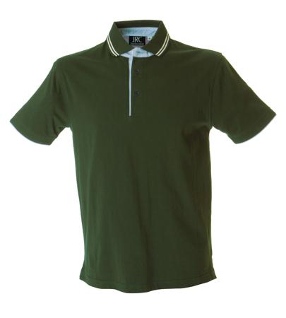 987976-XL-GREEN JRC 987976 Green 100% Cotton Polo Shirt, UK- XL, EUR- XL