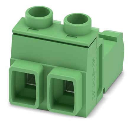 1745629 Phoenix Contact, 7.62mm Pitch, GIC 2.5 HCV/ 2-ST-7.62, 2 Way, , Pluggable Terminal Block, Inverted Plug, Cable Mount,