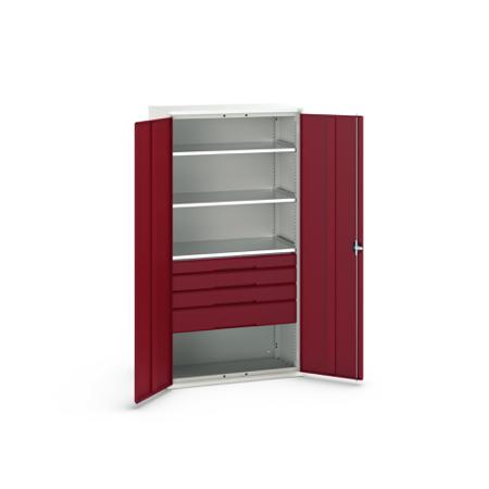 16926576.24 Bott 2 Door, 4 Drawer Sheet Steel Cupboard, 1050 x 550 x 2000mm
