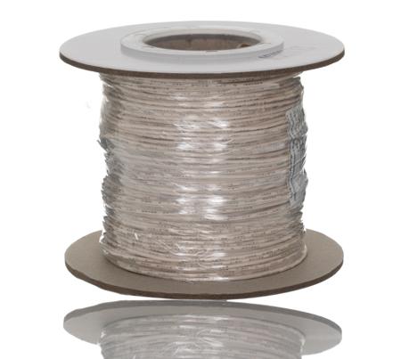 873-9977 RS PRO White 0.33mm² Hook Up Wire, 22 AWG, 7/0.25 mm, 100m, PVC Insulation