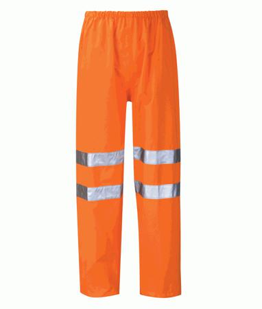 HVTRB01-3XL Orbit International HVTRB01 Orange Breathable, Waterproof Trousers, 46in Waist Size