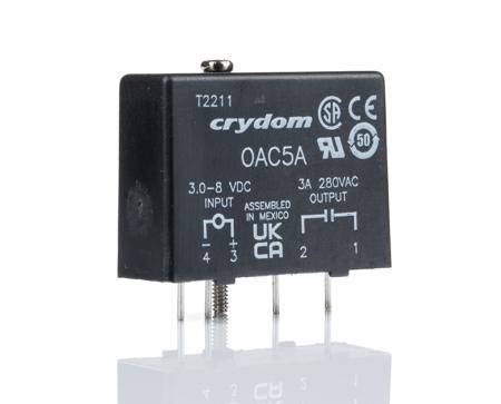 OAC5A Sensata Crydom M SERIES Series Interface Relay Module, PCB Mount, 5V dc Coil, 20mA Load