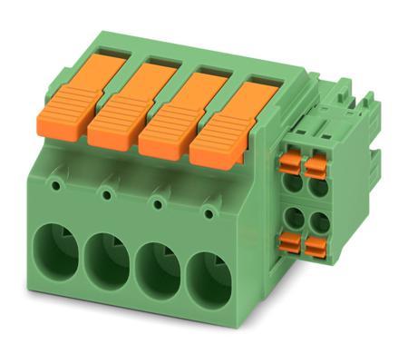1716955 Phoenix Contact, 7.62mm Pitch, LPCH 6, 8 Way, , Pluggable Terminal Block, Hybrid Plug, Cable Mount, Push-In