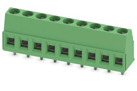 1730081 Phoenix Contact MKDSP 1.5/ 9 Series PCB Terminal Block, 9-Contact, 5mm Pitch, Through Hole Mount, Screw Termination